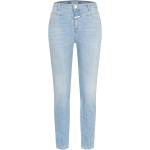 Reduzierte Hellblaue CLOSED Bio Ankle-Jeans mit Reißverschluss aus Denim für Damen Größe XXL 
