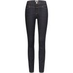 Reduzierte Dunkelblaue CLOSED Skinny Jeans mit Reißverschluss aus Baumwolle für Damen Größe XXL 