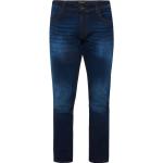 Dunkelblaue Manguun Slim Fit Jeans aus Denim für Herren Weite 34, Länge 34 