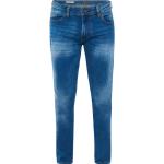 Blaue Manguun Slim Fit Jeans aus Denim für Herren Weite 30, Länge 32 