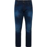 Dunkelblaue Manguun Slim Fit Jeans aus Denim für Herren Weite 32, Länge 32 