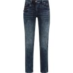 Schwarze CECIL Toronto Slim Fit Jeans mit Reißverschluss aus Baumwollmischung für Damen Weite 29, Länge 30 