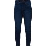Dunkelblaue Manguun Slim Fit Jeans aus Baumwolle für Damen Größe XS Weite 30, Länge 32 