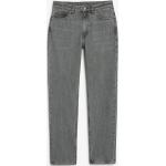 Graue Monki Bio Straight Leg Jeans aus Denim für Damen Größe XS Weite 24, Länge 32 