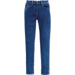 Dunkelblaue s.Oliver RED LABEL Skinny Jeans für Kinder mit Reißverschluss aus Denim 