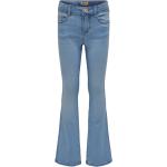 Hellblaue Unifarbene ONLY 5-Pocket Jeans für Kinder aus Baumwollmischung Größe 152 