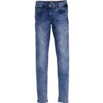 Blaue Unifarbene s.Oliver RED LABEL Slim Jeans für Kinder mit Reißverschluss aus Baumwollmischung 
