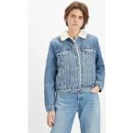 Reduzierte Blaue LEVI'S Gefütterte Jeansjacken aus Denim für Damen Größe XS 