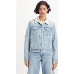 Reduzierte Blaue LEVI'S Gefütterte Jeansjacken aus Denim für Damen Größe XL 