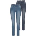 Reduzierte Dunkelblaue FLG Flashlights Jeggings & Jeans-Leggings aus Baumwollmischung für Damen Größe XS 