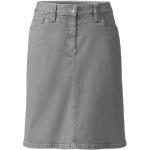 Graue Waschbär Bio Mini Nachhaltige Jeans-Miniröcke aus Baumwolle für Damen Größe L 