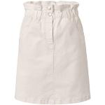 Reduzierte Weiße TCHIBO Bio Paperbag-Röcke mit Reißverschluss aus Baumwolle für Damen Größe XL 