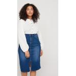 Reduzierte Blaue Zizzi Jeansröcke aus Denim für Damen Größe XL Große Größen 
