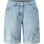 Blaue Business Angel of Style Jeans-Shorts aus Denim für Damen Übergrößen Große Größen für den für den Sommer 