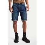 Reduzierte Dunkelblaue G-Star Raw Jeans-Shorts aus Denim für Herren für den für den Sommer 