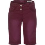 Reduzierte Rote CECIL New York Jeans-Shorts aus Baumwolle für Damen Größe XXL 