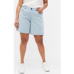 Reduzierte Himmelblaue Zizzi Jeans-Shorts aus Denim für Damen Größe XL Große Größen für den für den Sommer 