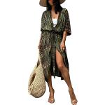 Reduzierte Grüne Elegante Maxi Sommerkleider für Damen Einheitsgröße für den für den Sommer 