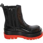 Reduzierte Schwarze Lack-Optik Jeffrey Campbell Ankle Boots & Klassische Stiefeletten aus Leder für Damen Größe 39 für den für den Sommer 