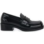 Jeffrey Campbell, Hochwertige Leder-Sorbonne-Loafers Black, Damen, Größe: 39 EU