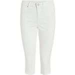 Reduzierte Weiße Vila Skinny Jeans mit Reißverschluss aus Denim für Damen Größe XXL Große Größen Weite 27, Länge 28 