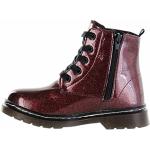 Jela Kinder Boot Stiefel Mädchen Schuhe rot Lederdeck Vivienne Wine, Farbe:rot, Größe:34 EU