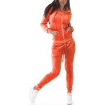 Orange Jela London Trainingsanzüge aus Samt für Damen Größe XS zum Laufsport 