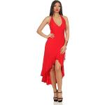 Rote Jela London Wickelkleider mit Volants enganliegend für Damen Größe XS für den für den Sommer 