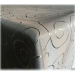 Graue Quadratische eckige Tischdecken mit Ornament-Motiv aus Polyester maschinenwaschbar 