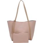Pastellrosa Elegante Handtaschen Sets mit Reißverschluss für Damen klein 