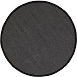 Schwarze Dixie Runde Runde Teppiche 50 cm aus Sisal 