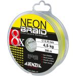 Jenzi geflochtene Angelschnur Neon-Braid 8x gelb 300 m 0.10 mm