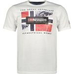 Weiße Geographical Norway T-Shirts aus Baumwolle für Herren 