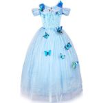 Himmelblaue Prinzessin-Kostüme aus Baumwolle für Kinder Größe 110 