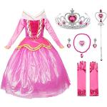 Rosa Bestickte Prinzessin-Kostüme aus Baumwolle für Kinder Größe 110 
