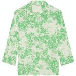 Grüne Langärmelige Marc O'Polo Nachhaltige Kentkragen Langarmblusen aus Jersey für Damen Größe M 