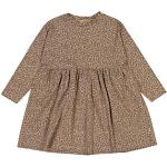Reduzierte Sandfarbene Langärmelige Wheat Jerseykleider für Kinder aus Jersey für Mädchen Größe 122 für den für den Herbst 
