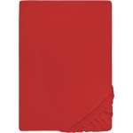 Rote Biberna Bettwäsche aus Jersey 130x200 