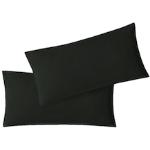 Schwarze Kissenbezüge & Kissenhüllen aus Jersey trocknergeeignet 40x80 2-teilig 