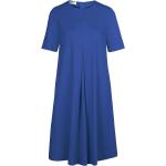 Royalblaue Halblangärmelige St. Emile Jerseykleider aus Jersey maschinenwaschbar für Damen Größe XL 