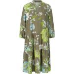 Olivgrüne Blumenmuster 3/4-ärmelige Betty Barclay Jerseykleider aus Jersey maschinenwaschbar für Damen Größe L 