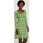 Grüne Elegante Tranquillo Mini Nachhaltige Wasserfall-Ausschnitt Taillierte Kleider aus Jersey für Damen Größe XS für den für den Sommer 