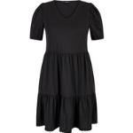 Reduzierte Schwarze Bexleys Jerseykleider mit Puffärmeln aus Jersey für Damen Größe M 