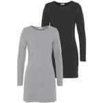 Jerseykleid FLASHLIGHTS schwarz (schwarz, grau melange) Damen Kleider Freizeitkleider