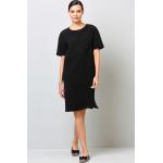 Schwarze Kurzärmelige Alba Moda Shirtkleider aus Jersey für Damen Größe XS 