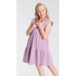 Reduzierte Fliederfarbene Kidsworld Jerseykleider für Kinder mit Volants aus Jersey für Mädchen Größe 170 