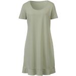 Grüne Waschbär Bio Nachhaltige Jerseykleider mit Volants aus Jersey für Damen Größe L 