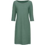 Grüne Waschbär Bio Nachhaltige U-Boot-Ausschnitt Jerseykleider aus Jersey für Damen Größe L 