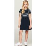 Bestickte Skater Kurzärmelige Rundhals-Ausschnitt Gemusterte Kinderkleider aus Jersey für Mädchen 
