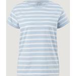 Blaue Gestreifte Comma Nachhaltige T-Shirts aus Jersey für Damen Größe XS 